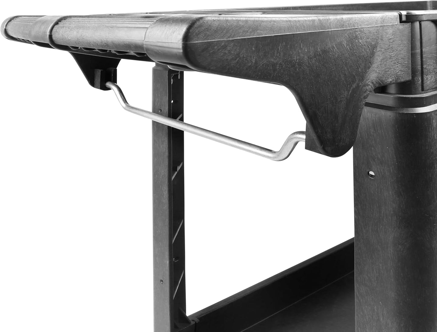 80855 500-Lb Utility Service PP Cart with Two Trays and Wheels 30 Inch X 16 Inch Overall Dimensions